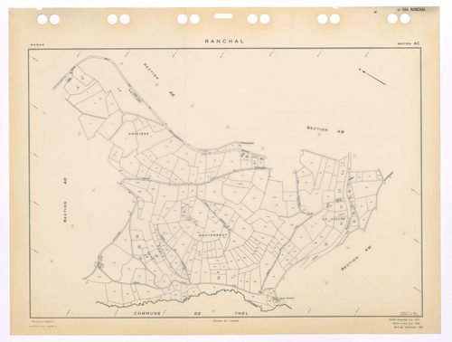 Section AC. Feuille renouvelée pour 1971. Edition à jour pour 1983.