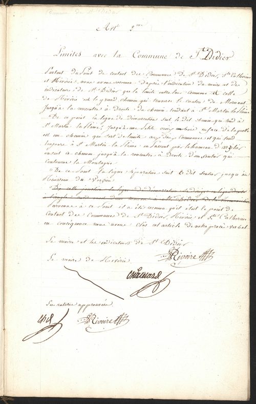 Riverie, 1er avril 1812.