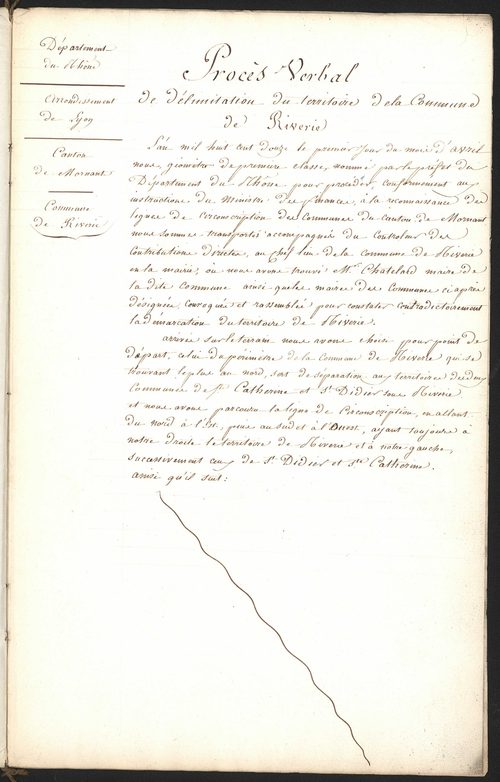 Riverie, 1er avril 1812.
