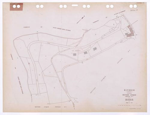 Section unique feuille n°1. Cadastre révisé pour 1931. Edition à jour pour 1986.
