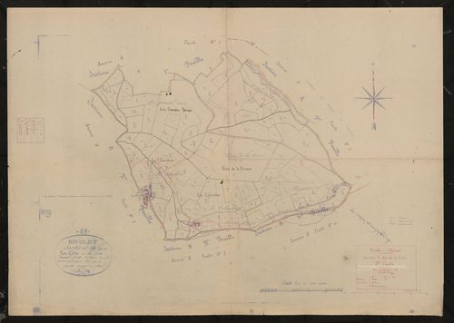 Section A dite de la Côte 2e feuille. Plan révisé pour 1938.