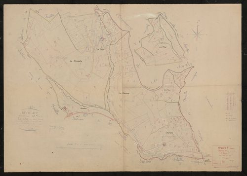Section A dite de la Côte 3e feuille. Plan révisé pour 1937.