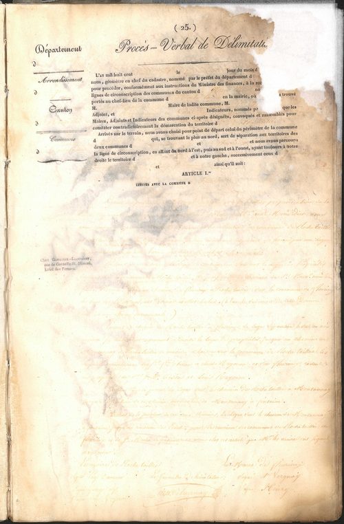 Rochetaillée, 1827.