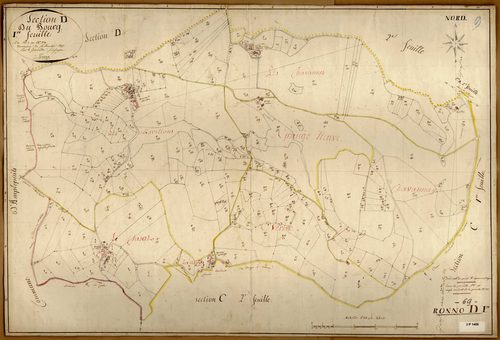 Section D dite du Bourg, feuille n°1 (parcelles 1-339).