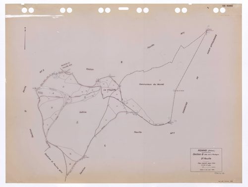 Section B dite de la Montagne 2e feuille. Plan révisé pour 1944. Edition à jour pour 1985.