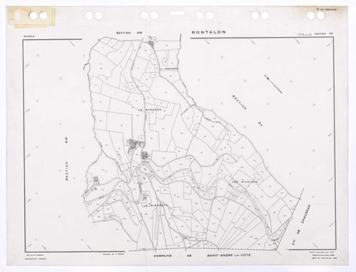 Section AN. Feuille renouvelée pour 1974. Edition à jour pour 1986.