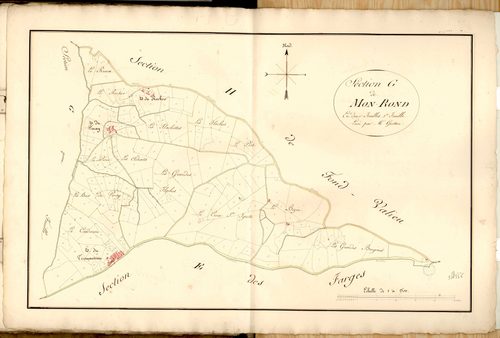 Section G dite de Mon-Rond, feuille n°1.