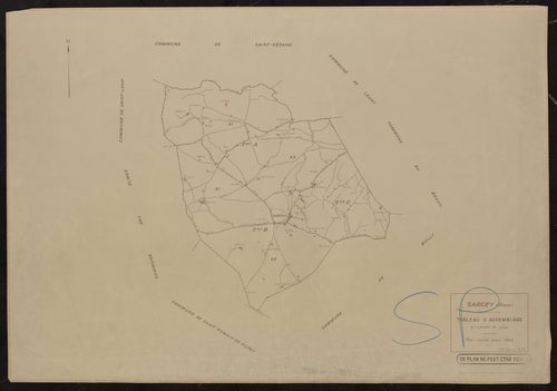 Tableau d'assemblage (TA). Plan révisé pour 1942.