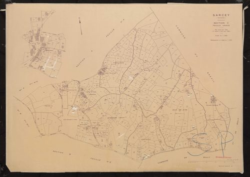 Section C feuille unique. Plan révisé pour 1942. 2e édition à jour pour 1982.