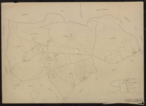 Section A dite de Magny 1ère feuille. Plan révisé pour 1942.