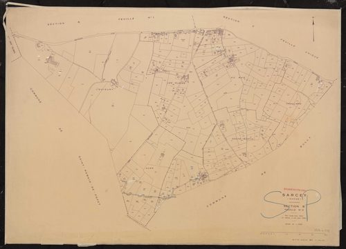 Section B feuille n°2. Plan révisé pour 1942. 2e édition à jour pour 1982.
