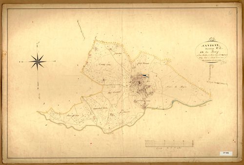 Section C dite du Bourg, feuille n°2 (parcelles 480-1009).