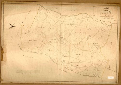 Section F dite de Lanay et Montessuit, feuille n°1 (parcelles 1-353).