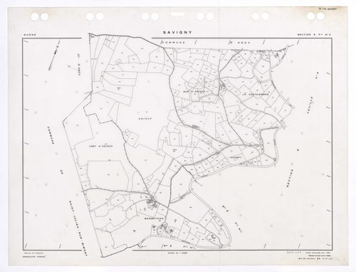 Section E feuille n°3. Feuille renouvelée pour 1953. Edition à jour pour 1986.