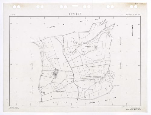 Section A feuille n°3. Feuille renouvelée pour 1953. Edition à jour pour 1986.