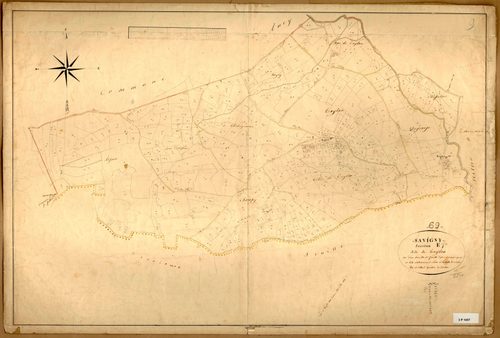 Section E dite de Taylan, feuille n°1 (parcelles 1-458).