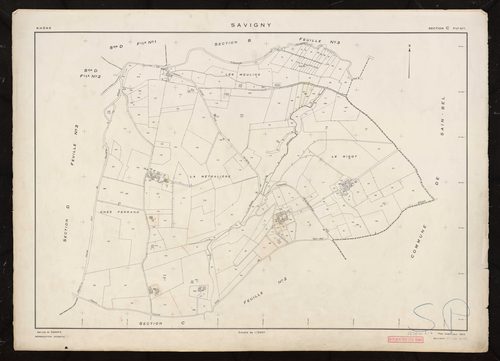 Section C feuille n°1. Feuille renouvelée pour 1953.