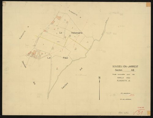 Section AB : parcelles n° 28-35, 312-314. Planchette n° 31.