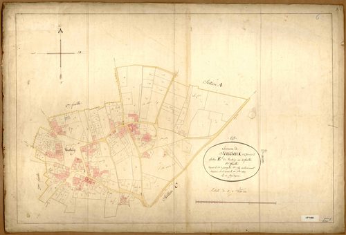 Section E dite de Verchéry, feuille n°1 (parcelles 1-269).