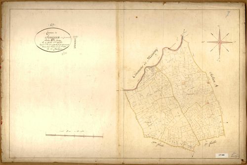 Section E dite de Verchéry, feuille n°2 (parcelles 270-551).