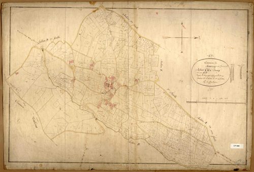 Section C dite du Bourg, feuille unique (parcelles 1-705).