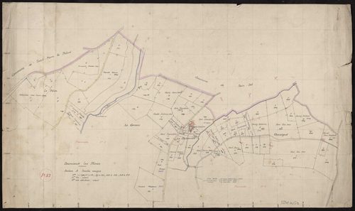Section A feuille unique, planchette n°13.