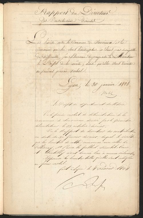 Sourcieux, 23 octobre 1827.