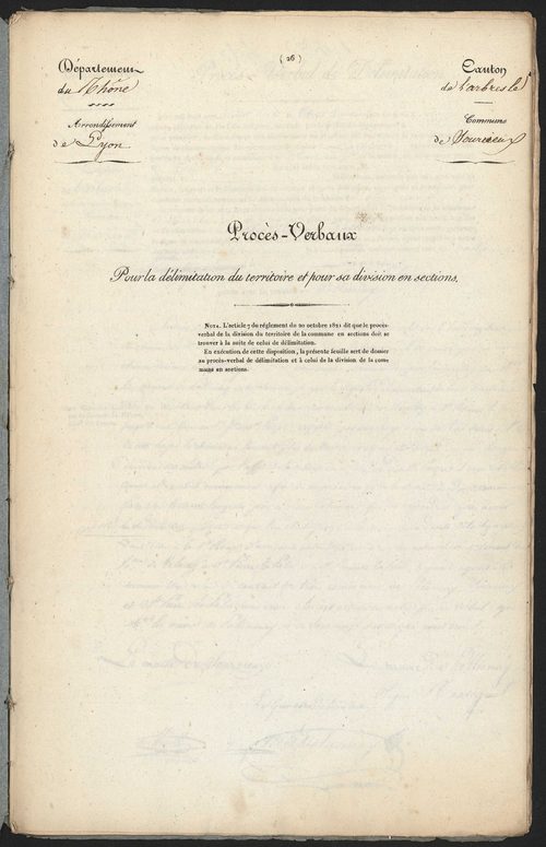 Sourcieux, 23 octobre 1827.