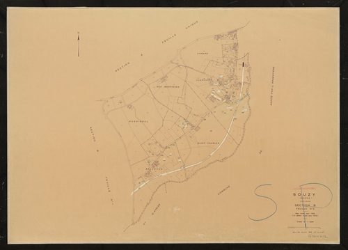 Section B dite de la Plaine, 2e feuille (ancienne 1ère feuille). Plan révisé pour 1935. 2e édition à jour pour 1979.