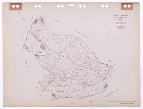 Section B feuille unique. Feuille révisée pour 1934. Edition à jour pour 1985.