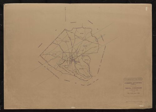 Tableau d'assemblage (TA). Plan révisé pour 1934.