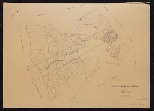 Section D feuille n°1. Plan révisé pour 1934. 2e édition à jour pour 1982.