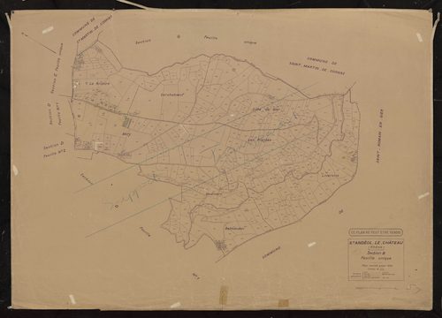 Section B feuille unique. Plan révisé pour 1934.
