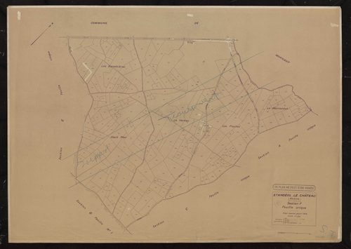 Section F feuille unique. Plan révisé pour 1934.