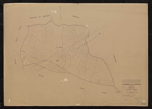 Section A feuille unique. Plan révisé pour 1934.