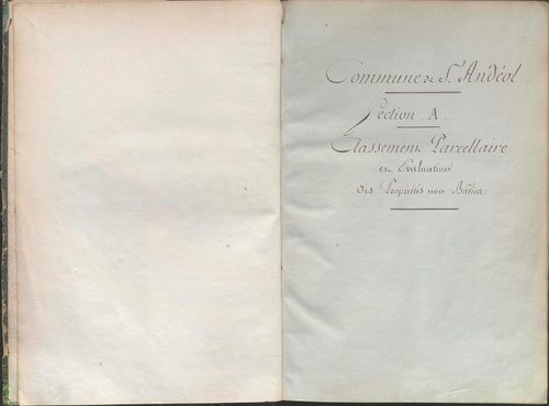 État de sections.