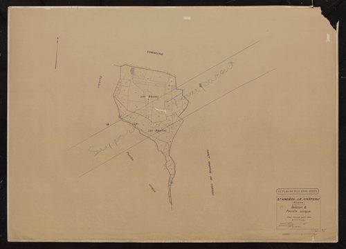 Section G feuille unique. Plan révisé pour 1934.