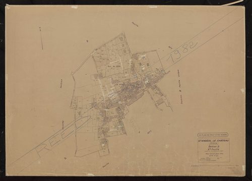 Section D 2e feuille. Plan révisé pour 1934.