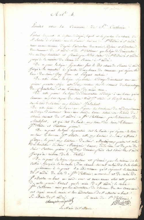 Saint-André-la-Côte, 18 novembre 1811.