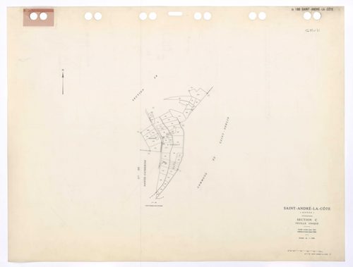 Section C feuille unique. Feuille révisée pour 1935. Edition à jour pour 1984.
