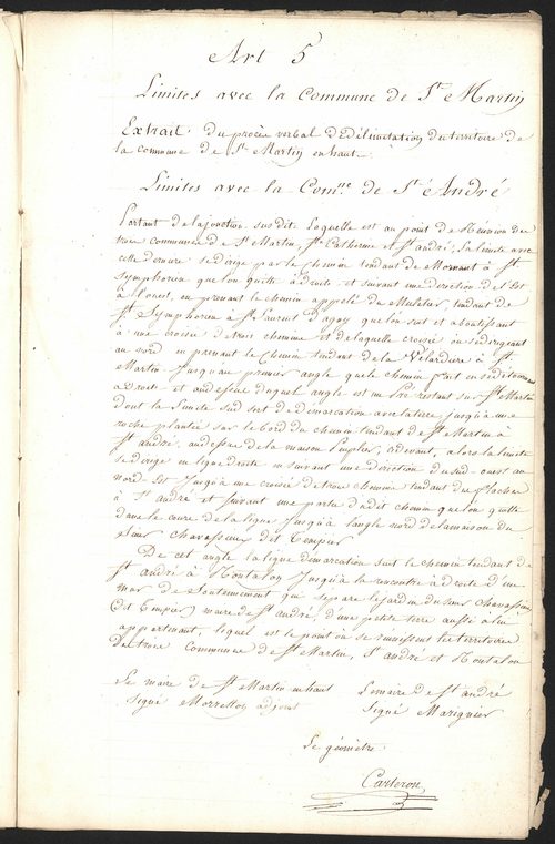 Saint-André-la-Côte, 18 novembre 1811.