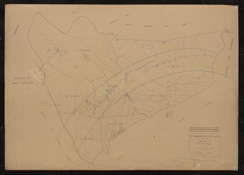 Section A feuille unique. Plan révisé pour 1935.