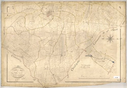 Section C dite des Musseries, feuille n°2 (parcelles 565-1277).