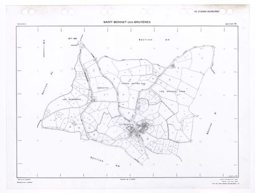Section AI. Feuille renouvelée pour 1962. Edition à jour pour 1985.