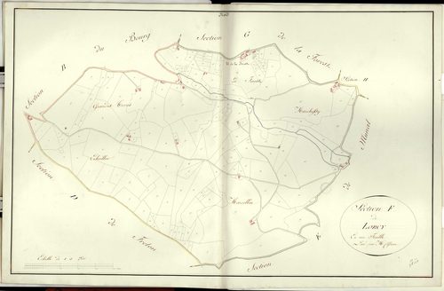 Section F dite de Pizeru de Lorey et de la Forêt, feuille unique.