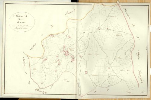 Section B dite du Bourg et du Bois-Noir, feuille n°1.