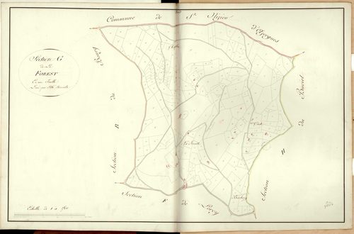 Section G dite de la Forêt et du Crest, feuille unique.
