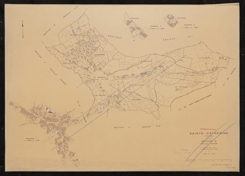 Section D feuille unique. Plan révisé pour 1954. 2e édition à jour pour 1982.