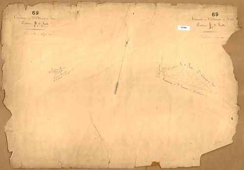 Sections B et C, feuille unique : copie modifiée du plan napoléonien.