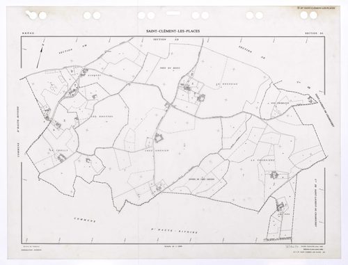 Section AL. Feuille renouvelée pour 1962. Edition à jour pour 1986.